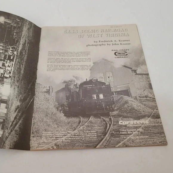 Cass Scenic Railroad of West Virginia 1977 Vintage Frederick Kramer Carsten - Picture 3 of 5